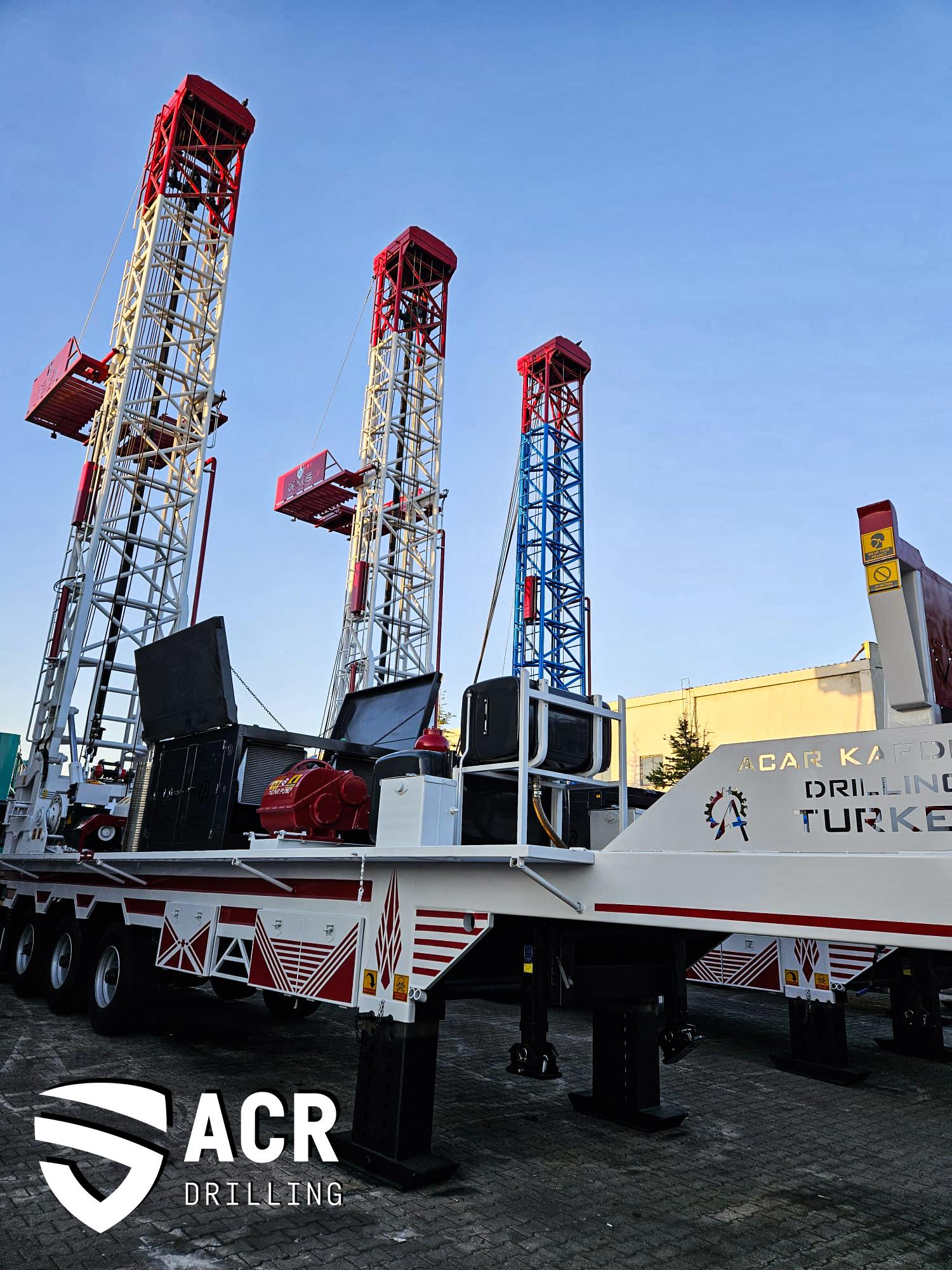 CAT C18 Twin Turbo 700 HP ACR Drilling Acarkardesler Sondaj worldwide borehole water well drilling rig